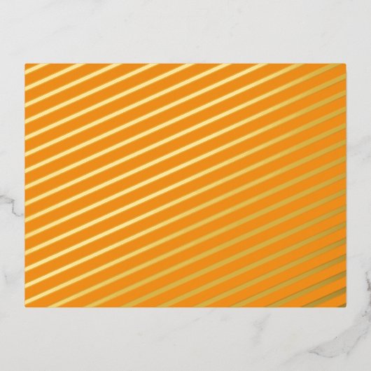 Creëer Verbluffende beelden met Oranje achtergrond Folie Feestdagen Briefkaart (Voorkant)
