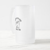 Creëer voor een tijd als dit bier matglas bierpul (Voorkant links)