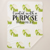 Creëer voor Ephesians 2:10 Sherpa Deken (Voorkant)