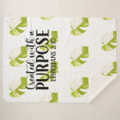 Creëer voor Ephesians 2:10 Sherpa Deken (Voorkant (horizontaal))