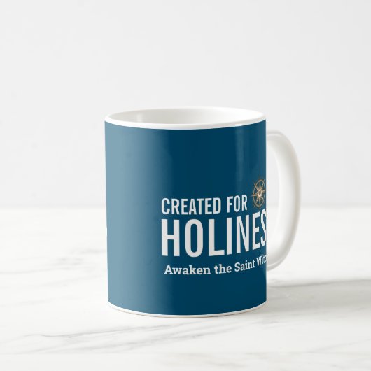 Creëer voor Holiness Mok (Voorkant rechts)