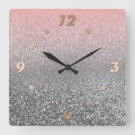 Creëer voor jou, elegant, glanzend vierkante klok