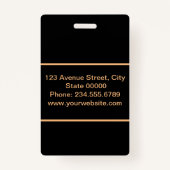 Creëer voor jou, stijlvol badge (Achterkant)