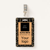 Creëer voor jou, stijlvol badge (Voorkant met clip)