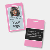 Creëer voor jou, stijlvolle badge (Front & Back)