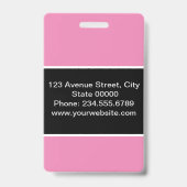 Creëer voor jou, stijlvolle badge (Back)