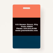 Creëer voor jou, stijlvolle badge (Achterkant)