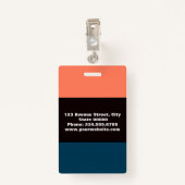 Creëer voor jou, stijlvolle badge (Achterkant met clip)