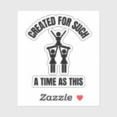 Creëer voor zo'n tijd als deze Cheerleading Sticker (Vel)