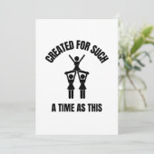 Creëer voor zo'n tijd als deze Cheerleidende Bedankkaart (Staand voorkant)