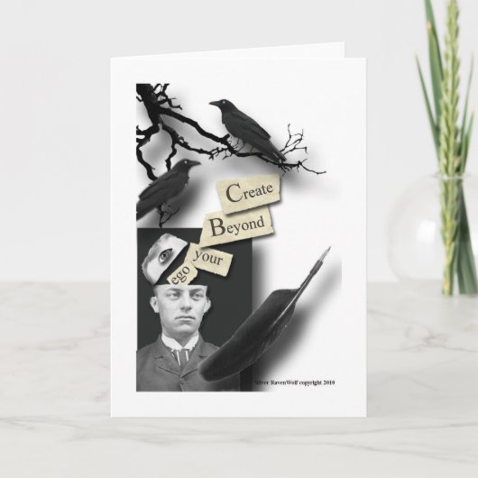 Creëer voorbij Uw Wenskaart van het Ego Kaart (Voorkant)