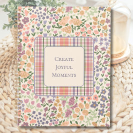 Creëer Vrolijke Momenten Bloemen Plaid Planner