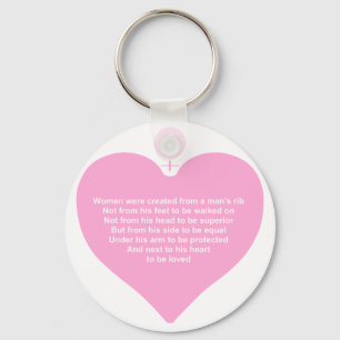 Creëer vrouw sleutelhanger