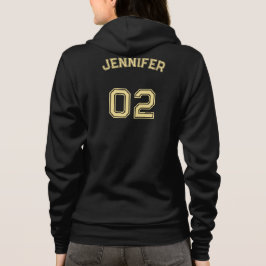 Creëer Vrouwen Speler Naam Jersey Nummer Volledige Hoodie