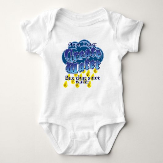 Creëer Water Baby Bodysuit (Voorkant)