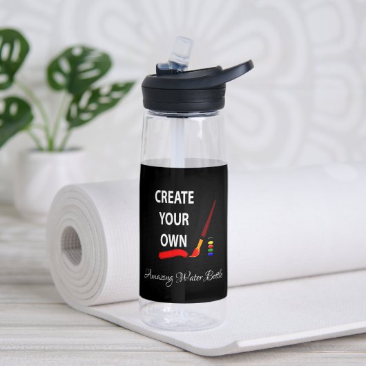 Creëer waterfles, gepersonaliseerd, branded / Cust Waterfles (Yoga (Gedraaid)  )