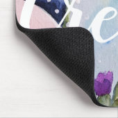 Creëer Waterverf Cactus en Paarse bloesems Muismat (Hoek)