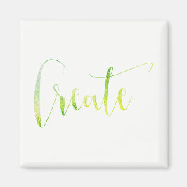 Creëer White Greenly Leaf Planner Blogger Tropical Magneet