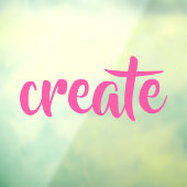 "Creëer" Window Cling Raamsticker (Vel 3)