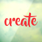 "Creëer" Window Cling Raamsticker (Vel 3)