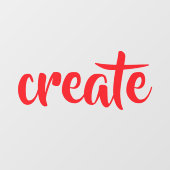 "Creëer" Window Cling Raamsticker (Vel)