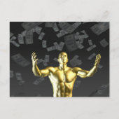 Creëer winst of geldwinst, gemakkelijk met Man Briefkaart (Voorkant)