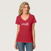 Creëer Women's T-Shirt (Voorkant volledig)