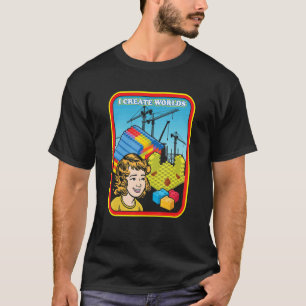 Creëer Worlds Engineer Master Builder Construction T-shirt