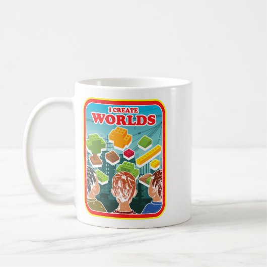 Creëer Worlds Master Builder Engineer Construction Koffiemok (Links)