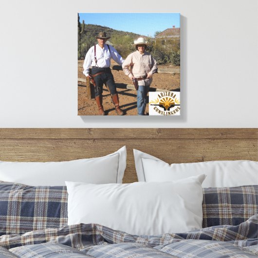 Creëer Wrapped Canvas Gunslinger Foto (Insitu (Slaapkamer))