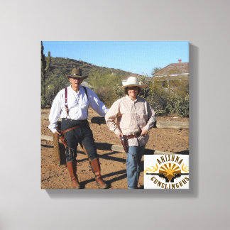 Creëer Wrapped Canvas Gunslinger Foto Afdruk