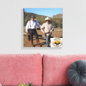 Creëer Wrapped Canvas Gunslinger Foto Afdruk (Insitu (Woonkamer))