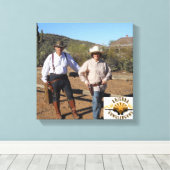 Creëer Wrapped Canvas Gunslinger Foto Afdruk (Insitu (Houten vloer))