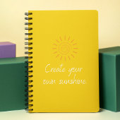 Creëer you Own Sunshine Quote l Modern Yellow Planner