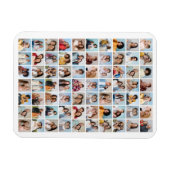 Creëer Youir Own 70 Foto Collage Editable Color Magneet (Horizontaal)