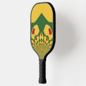 Creëer Your Cute Amazing Ik hou van Jamaica-kleure Pickleball Paddle (Links)
