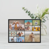 Creëer Your Ewn 10 Photo Collage Greeting Kaart (Staand voorkant)