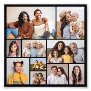 Creëer Your Ewn 10 Photo Collage Photo Enlargement Foto Afdruk