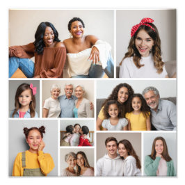 Creëer Your Ewn 10 Photo Collage Photo Enlargement Foto Afdruk