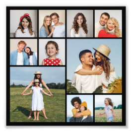 Creëer Your Ewn 10 Photo Collage Photo Enlargement Foto Afdruk