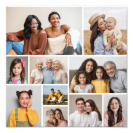 Creëer Your Ewn 10 Photo Collage Photo Enlargement Foto Afdruk