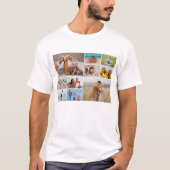 Creëer Your Ewn 10 Photo Collage Unisex T-shirt (Voorkant)
