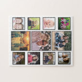 Creëer Your Ewn 11 Family Photo Collage White Legpuzzel (Horizontaal)