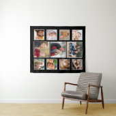 Creëer Your Ewn 11 Photo Collage Black Wandkleed (In Situ (horizontaal))