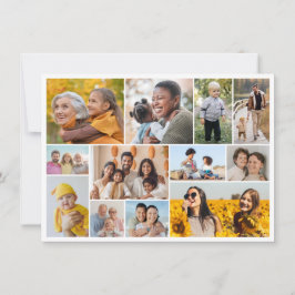Creëer Your Ewn 12 Photo Collage Greeting Kaart