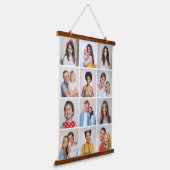 Creëer Your Ewn 12 Photo Collage Hanging Tapestry Hangend Wandkleed (Gebogen)