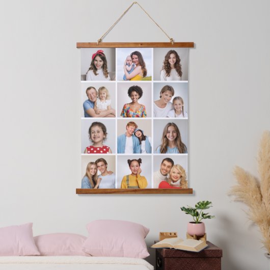 Creëer Your Ewn 12 Photo Collage Hanging Tapestry Hangend Wandkleed (Slaapkamer)