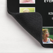 Creëer Your Ewn 12 Photo Collage Lijst Black Muismat (Hoek)