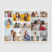 Creëer Your Ewn 12 Photo Collage Magnetic Kaart (Voorkant)
