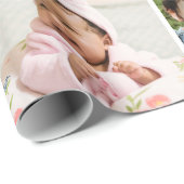 Creëer Your Ewn 12 Photo Collage Merry Kerstmis Cadeaupapier (Rol Hoek)